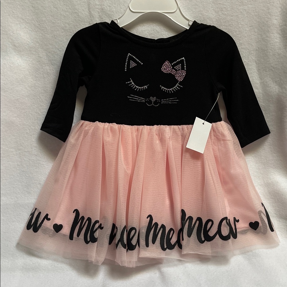 Toddler girls MEOW dress size 12 months nwt